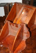 TWO 19TH.C.MAHOGANY CORNER SHELVES