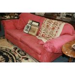 A PAIR OF GOOD QUALITY LARGE SETTEES