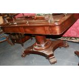 A WM.IV.MAHOGANY LIBRARY TABLE