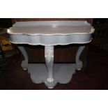 A VICTORIAN PAINTED DUCHESSE WASHSTAND