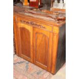 A 19TH.C.MAHOGANY CAMPAIGN CABINET BY ROSS & CO DUBLIN