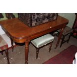 A LATE GEORGIAN MAHOGANY HALL TABLE