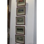 A GROUP OF NINE PRINTS AFTER HANS MUTH, VINTAGE RACING CARS