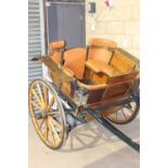 A FINELY RESTORED 19TH CENTURY GOVERNESS CAR BY W. LUCKETT OF HOOK NORTON, C.1842. FULLY RESTORED