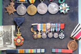 A group of World War I medals awarded to Major W.M.P. Wood, Police department, to include First