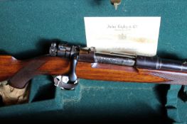 A John Rigby Mauser action sporting rifle in .275 HV calibre, serial no.5676, complete with fitted