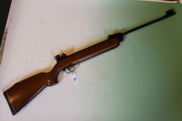 A Diana model G80 .177 air rifle with target peep site