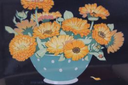 John Hall Thorpe (1874-1947) British/Australian, Marigolds, signed and titled in pencil, coloured