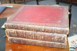 Jean Gaspard Lavater, Essai sur la Physiognomonie, 3 vols, gilt tooled leather, published 1781,