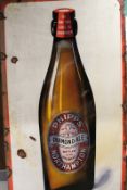 A rare large enamel advertising sign for Phipps Diamond Ale, with pictorial depiction of Ale bottle.
