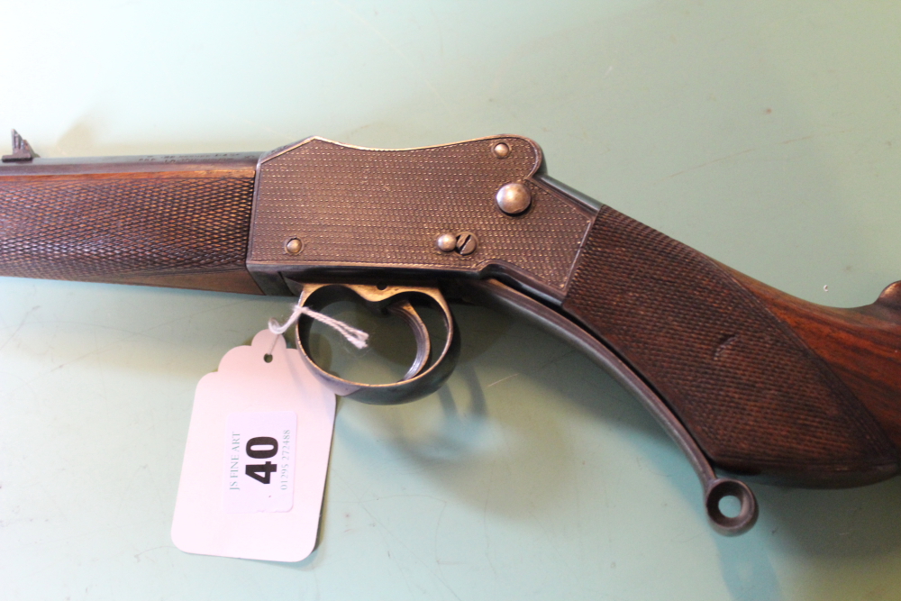 A W.H Tisdall .22 hornet single shot underlever rifle, serial number 25462. (st no. 3165) - Image 2 of 9