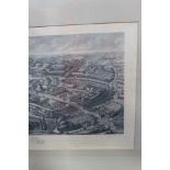 After Nathaniel Whittock, bird's eye view of the University and City of Oxford, engraving, 37 x