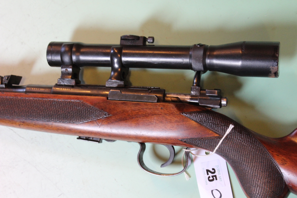 A Mauser .22 LR bolt action rifle mounted with German telescopic sight, serial no.213971. (ST3160) - Image 3 of 8