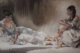 After Sir William Russell Flint (1880-1969), Retreat from the Sun, signed in pencil and with