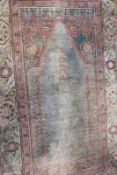 A Turkish prayer rug of classic design
