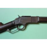 A rare Winchester model 1873 lever action .22 rifle, serial no.201508B. (ST3161)