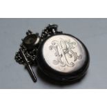 A gentleman's silver full hunter pocket watch, with topwind action by Kendal and Dent, London, no