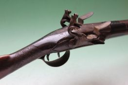 An 18th Century double flintlock sporting gun