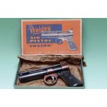 A Webley Junior series 2 .177 air pistol, batch no.2953, contained in replica period box