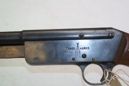 A BSA .22 (shot) pump action rifle, smooth bore, serial number 3374. (st no. 3171)