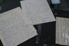 A group of three Sir Barnes Neville Wallis hand written personal letters, dated 14th December