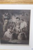 After George Morland (1763-1804), four prints of military subjects, 53 x 42cm.