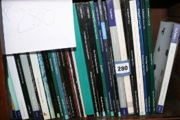 A group of fine art auction catalogues relating to personal collections and country house sales.