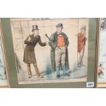 After J D Reigle, three satirical Victorian colour lithographs of Irish political interest, the