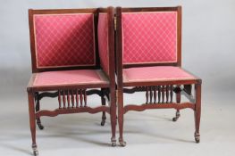 An early 20th Century mahogany metamorphic love seat/settee