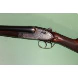 An AYA 12 gauge sidelock ejector, 26 inch barrels chambered for 2 3/4 inch cartridges, serial no.