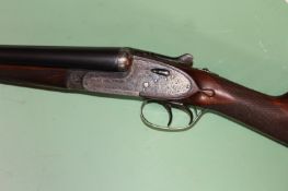 An AYA 12 gauge sidelock ejector, 26 inch barrels chambered for 2 3/4 inch cartridges, serial no.