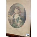 After H Ramberg, four aquatints of Royal princesses and four pairs of antique and later decorative