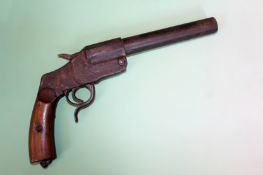 An antique flare pistol. Marked AZF EA XI. Serial no 49200 (RFD Holders Only).