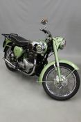BSA A7 Shooting Star motorcycle. LFO511 1956 500cc. Complete with some past history and manuals.