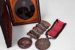 Medals: Crimea with four clasps (naming erased) together with Turkish Crimea meal. A cased