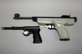 An original model 5 0.22 air pistol. With grey plastic body.