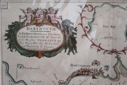 An 18th Century hand coloured sea chart. By Capt. Greenvile Collins, of Dartmouth, Plate number 15