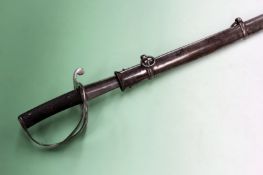 An 1853 Pattern Cavalry Trooper’s Sword, 83cm slightly curved blade by MOLE, regulation three-bar