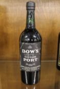 a bottle Dows port 1970