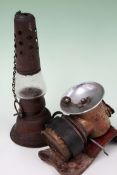 An interesting WWI period trench lamp, Patent. May 8 1855 - reissued March 19 1867 and with