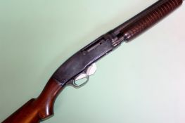 A Rare Winchester pump action 0.41 shotgun with six shot magazine (FAC required). Serial No 10724 (
