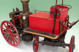 A good scratch built model of a 19th Century Shand-Mason fire carriage with steam driven water