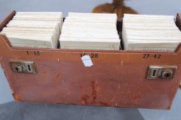 A part set of bartholomews road maps in leather case