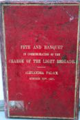 Book: “Fete and Banquet in commemoration of the charge of the light brigade” Alexandra Palace