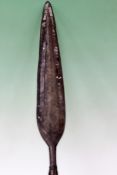 A Zulu warriors spear. 112cm long.