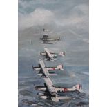 Mile O’Riely (20th Century), Watercolour “Fairey III F circa 1929”. Signed and dated ‘86 and