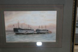 British School (19th/20th Century), “Adelaide” and “Excellent and Calcutta”, watercolour a pair,