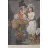 After F Wheatley (1747-1801), “The sailors return” and “The soldiers return”, Two antique hand