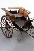 A late 19th/early 20th Century governess cart to suit a large horse.