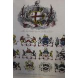 Seven various hand coloured engravings to include the Arms of the Livery Companies.